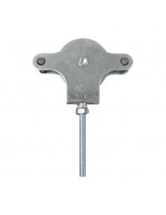 Polea Tendedero Wolfpack Zincado 60 mm. Roldana Metal con Tornillo - Imagen 1
