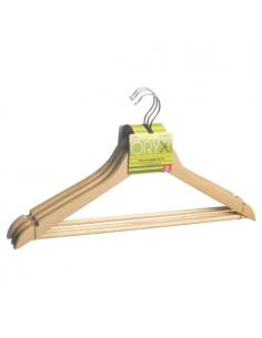 Percha Oryx Madera Recta 450 mm. (Pack 3 Piezas) - Imagen 1