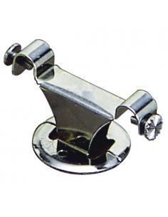 Soporte Barra 12 mm.Ø Cromo Techo Doble - Imagen 1