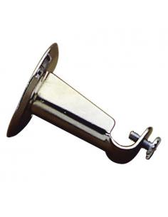 Soporte Barra 12 mm.Ø Cromo Frontal Redondo - Imagen 1