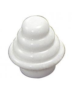 Terminal Barra Exterior Tubo 12 mm.Ø Blanco - Imagen 1