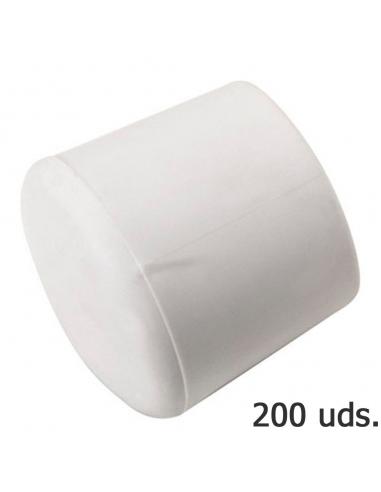 Contera Plastico Redonda Exterior Blanca  8 mm. Bolsa 200 Unidades - Imagen 1