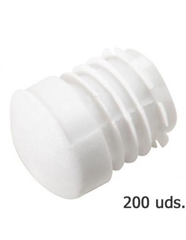 Contera Plastico Redonda Interior Blanca Para Tubo Exterior Ø 18 mm. Bolsa 200 Unidades - Imagen 1