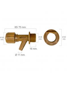 Grifo Barril Plástico Mini Con Tuerca 1/2" - Imagen 1