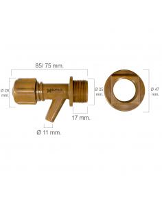 Grifo Barril Plástico Mini Con Tuerca 3/4" - Imagen 1