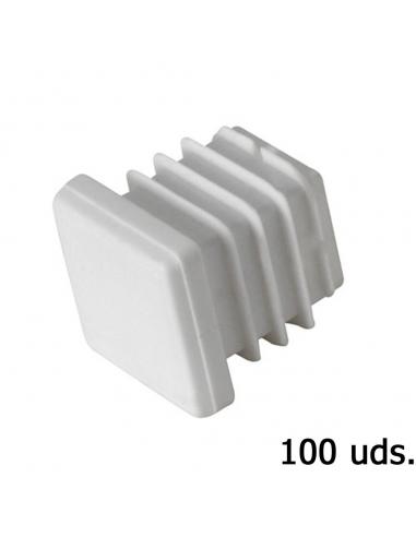 Contera Plastico Cuadrada 30x30 mm. Bolsa 100 Unidades - Imagen 1