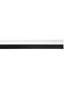 Burlete Puerta Pvc Blanco Con Goma 1 Metro - Imagen 1