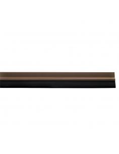 Burlete Puerta Pvc Marron Con Goma 1 Metro - Imagen 1