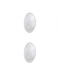 Colgador Oryx  Transparente Grande (Blister 2 Unidades) Adhesivo - Imagen 1