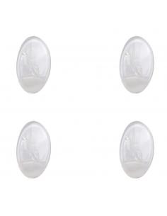 Colgador Oryx  Transparente Pequeño (Blister 4 Unidades) Adhesivo - Imagen 1