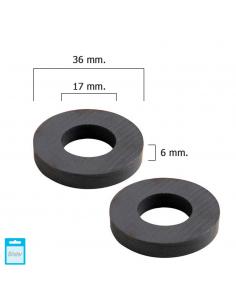 Iman Wolfpack Ferrita Aro Ø 36x17x6 mm. (Blister 2 Piezas) - Imagen 1