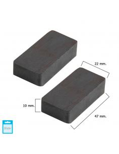 Iman Wolfpack Ferrita Rectangular 47x22x10 mm. (Blister 2 Piezas) - Imagen 1