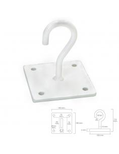 Gancho Wolfpack con pletina Multiuso Abierto Blanco - Imagen 1
