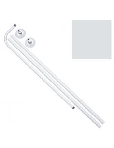 Barra Baño Curva 18 mm. (80x 80 A 122) Blanco - Imagen 1