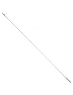 Tirador Riel Aluminio Plastificado 1,0mt Blanco - Imagen 1