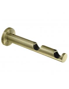 Soporte Zirconio Doble 20 mm. Bronce Viejo - Imagen 1