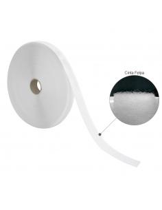 Cinta Velcro Felpa Con Adhesivo Blanco Rollo 25 metros - Imagen 1