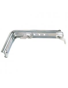 Soporte Doble Para Riel Aluminio Blanco Reforzado - Imagen 1