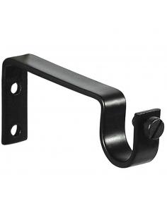 Soporte Sencillo Forja Ø 20 mm. Negro (Blister 2 Piezas) - Imagen 1