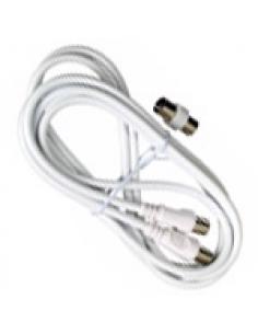 Conector TV Video Macho / Macho  2 metros Con Adaptador Macho / Hembra - Imagen 1