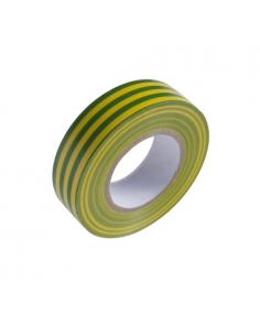Cinta Aislante 20 m. x 19 mm.  Amarilla / Verde Uso doméstico - Imagen 1