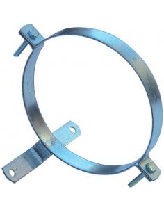 Abrazadera Para Tubo Estufa Galvanizado Con Soporte 130 mm. - Imagen 1