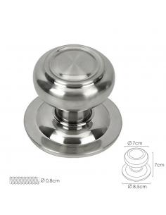 Pomo Puerta Seta Color Inox Oryx - Imagen 1