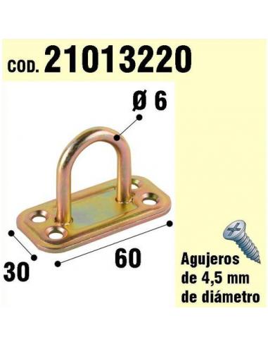 Soporte Para Madera Anilla  Bicromatado Ø 6 mm. - Imagen 1