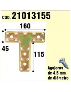 Soporte Para Madera Placa "T"  Bicromatado 160 mm. - Imagen 1