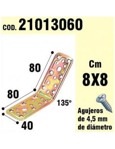 Soporte Para Madera Ángulo   40x80x80 mm. / 135° - Imagen 1