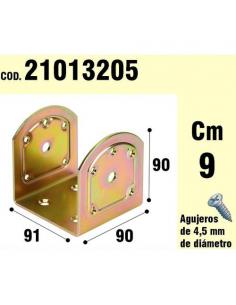 Soporte Para Madera Tipo "U"  Bicromatado 90 mm. - Imagen 1