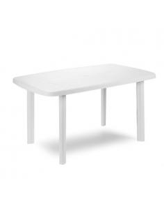 Mesa Resina Blanca 140x  90 cm. - Imagen 1