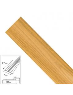 Tapajuntas Adhesivo Para Moquetas Aluminio Roble   82,0 cm. - Imagen 1