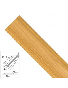 Tapajuntas Adhesivo Para Moquetas Aluminio Roble   98,5 cm. - Imagen 1