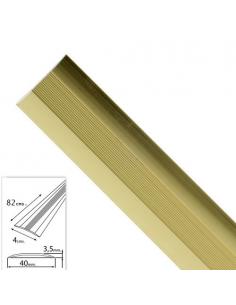 Tapajuntas Adhesivo Para Moquetas Aluminio Oro   82,0 cm. - Imagen 1
