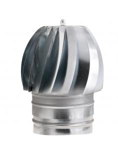 Wolfpack Sombrero Extractor Galvanizado para Estufa, Chimenea, Extracción de Humos, Para tubo Ø 200 mm. - Imagen 1