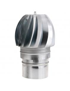 Wolfpack Sombrero Extractor Galvanizado para Estufa, Chimenea, Extracción de Humos, Para tubo Ø 150 mm. - Imagen 1