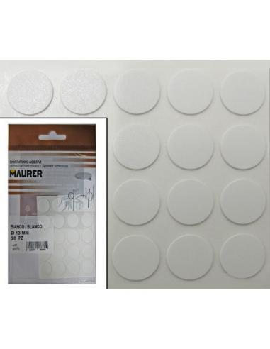 Tapatornillos Adhesivos Blanco (Blister 20 unidades) - Imagen 1