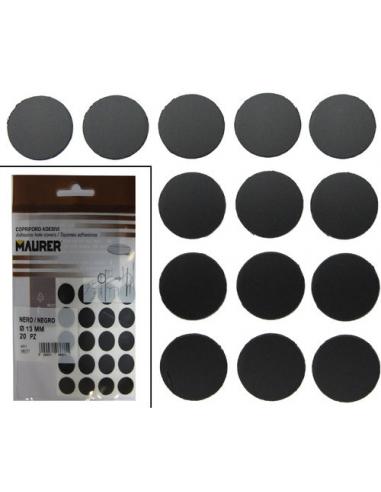 Tapatornillos Adhesivos Negro (Blister 20 unidades) - Imagen 1