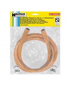 Kit Butano (Manguera 1,5 Metros con 2 Abrazaderas) - Imagen 1