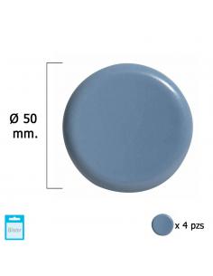 Deslizante Gris Ptfe Ø50 (Blister 4 Unidades) - Imagen 1