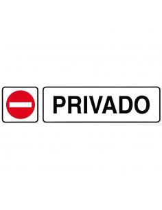 Rotulo Adhesivo 250x63 mm. Privado - Imagen 1