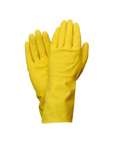 Guantes Latex 100% Basic Domesticos L (Par) - Imagen 1