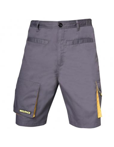 Pantalon de Trabajo Gris/Amarillo Corto Talla 38/40 S - Imagen 1