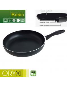 Oryx Sartén Aluminio Antiadherente Basic, Alta Resistencia, Apta Inducción, Libre PFOA, Diámetro 30 cm, Espesor 3 mm. - Imagen 1