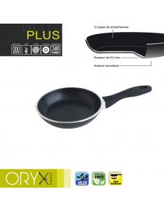Oryx Sartén Aluminio Antiadherente Plus, Forjada, Apta Inducción, Libre PFOA, Diámetro 18 cm, Espesor 5 mm. - Imagen 1