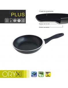 Oryx Sartén Aluminio Antiadherente Plus, Forjada, Apta Inducción, Libre PFOA, Diámetro 20 cm, Espesor 5 mm. - Imagen 1