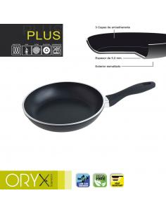 Oryx Sartén Aluminio Antiadherente Plus, Forjada, Apta Inducción, Libre PFOA, Diámetro 22 cm, Espesor 5 mm. - Imagen 1