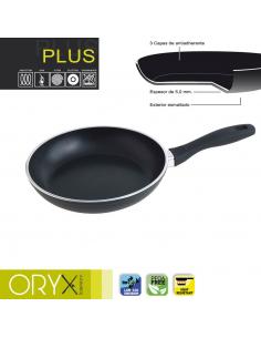 Oryx Sartén Aluminio Antiadherente Plus, Forjada, Apta Inducción, Libre PFOA, Diámetro 24 cm, Espesor 5 mm. - Imagen 1