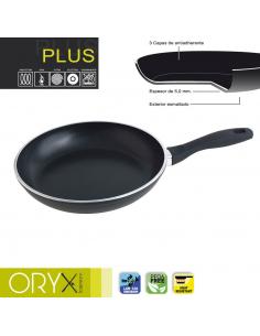 Oryx Sartén Aluminio Antiadherente Plus, Forjada, Apta Inducción, Libre PFOA, Diámetro 26 cm, Espesor 5 mm. - Imagen 1